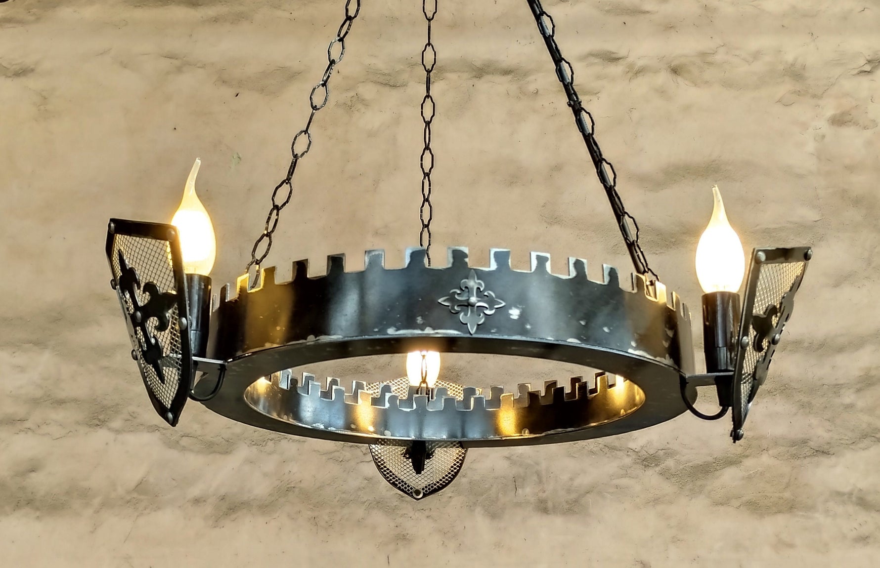 Ancient Medieval Style Iron Chandelier Lighting Lighting
