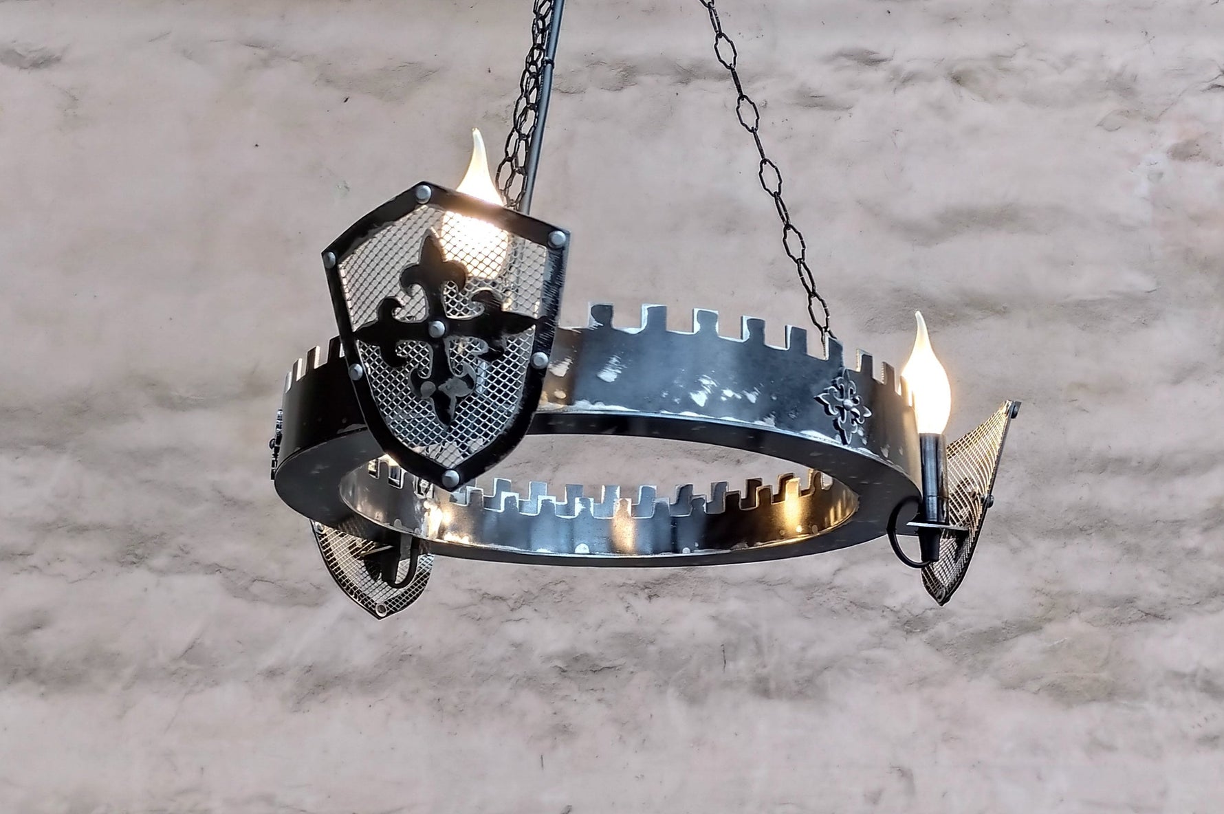 Ancient Medieval Style Iron Chandelier Lighting Lighting