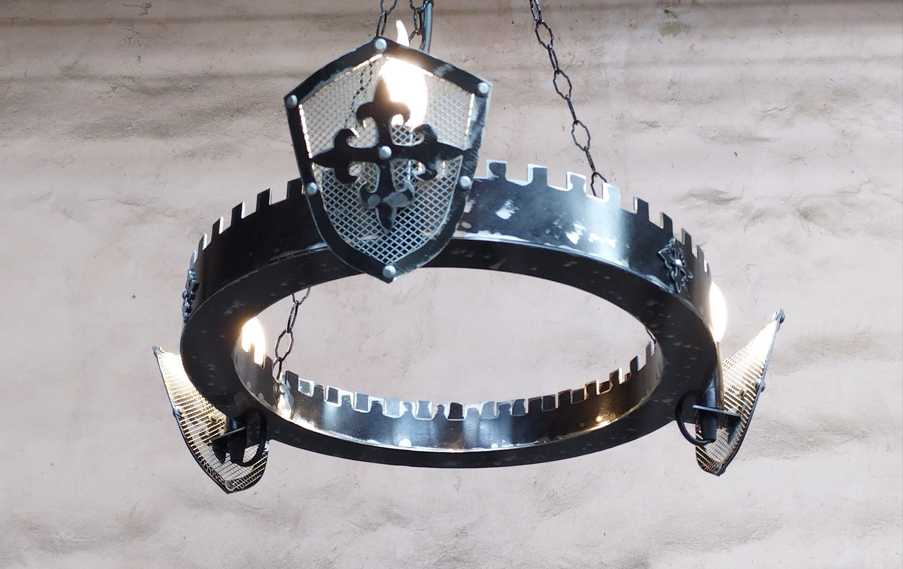 Ancient Medieval Style Iron Chandelier Lighting Lighting