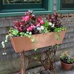 35"L Solid Copper Window Flower Box Planter- Large