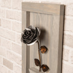 Framed Steel Rose Decor Gift