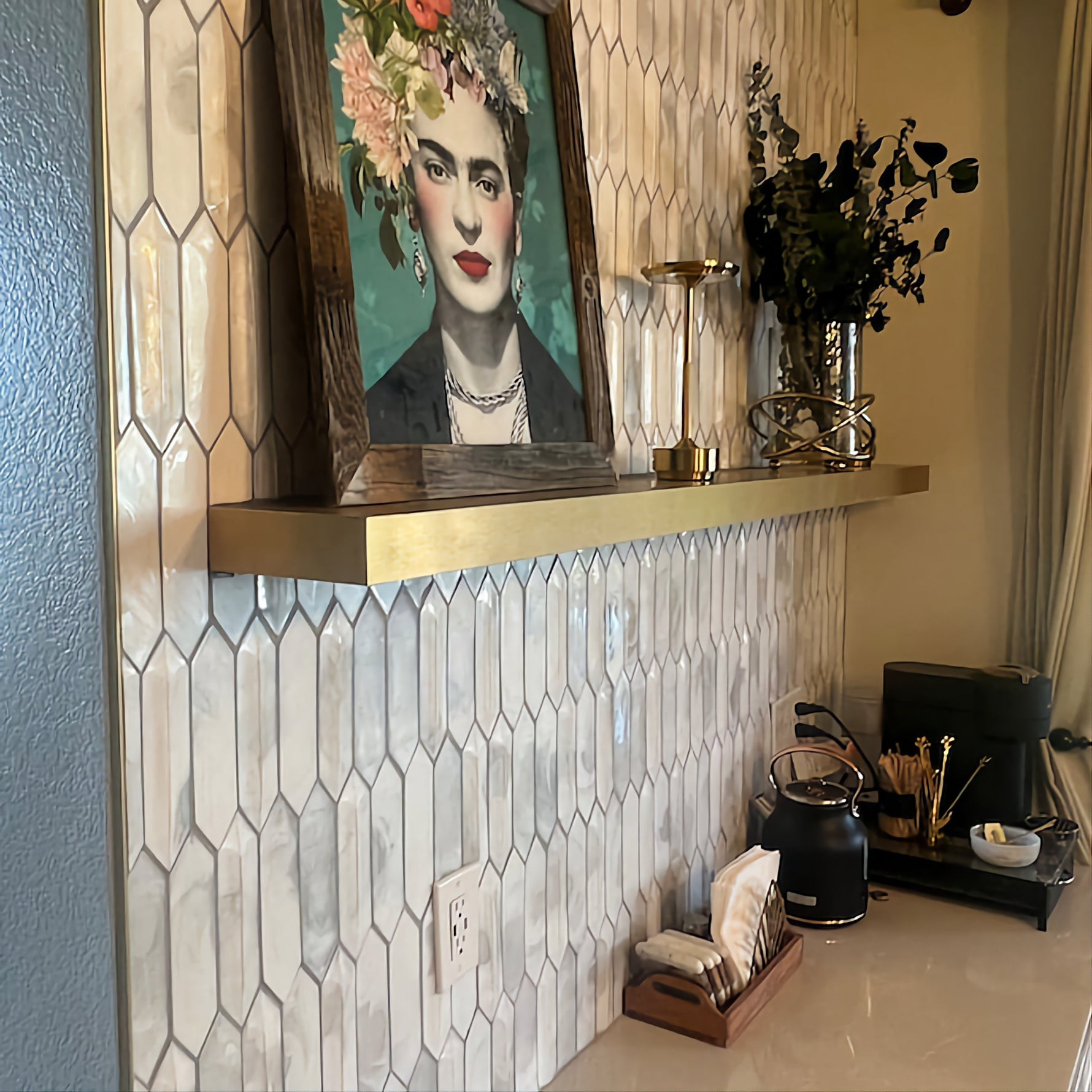 Laminated Gold Floating Shelf Uncategorized shelving