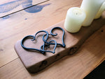 Set of 3 Linked Hearts Sculptures & Statues