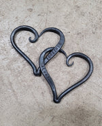 Small Personalized Iron Hearts Decorative Plaques Gift