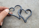 Small Personalized Iron Hearts Decorative Plaques Gift