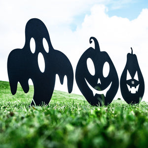 Shadow Casting Halloween Garden Stakes - Old West Iron