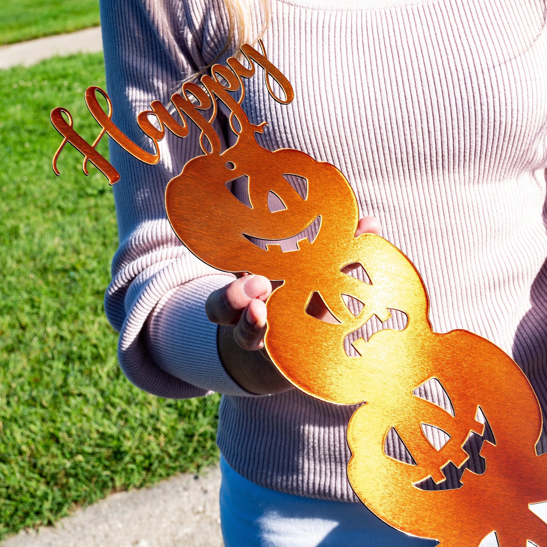 Metal Happy Halloween Sign Signage Halloween