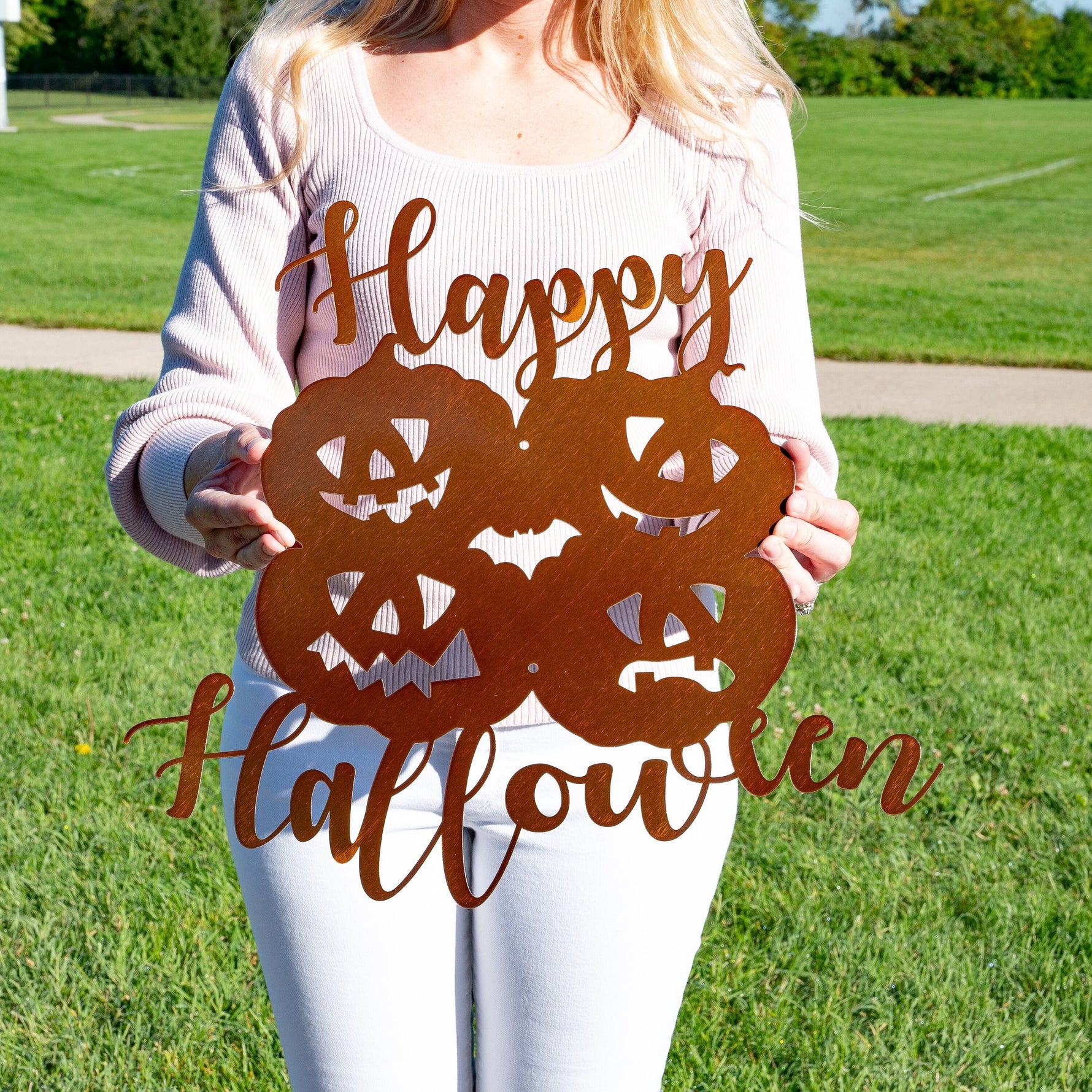 Metal Happy Halloween Sign Signage Halloween