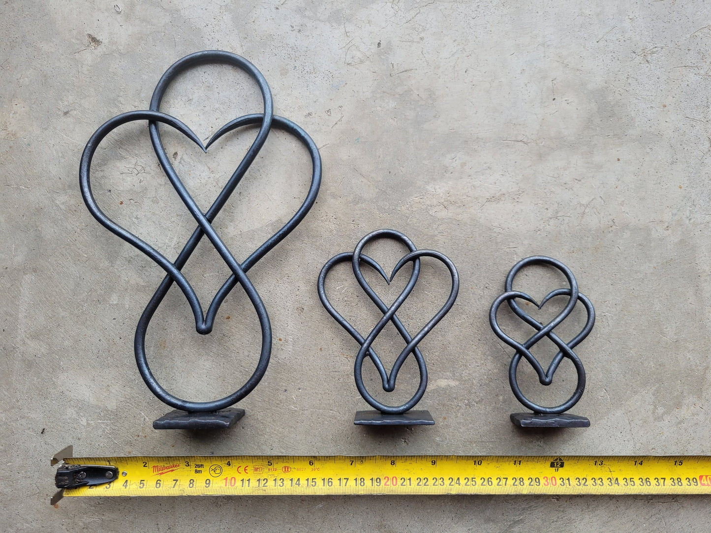 Infinity Iron Heart Sculpture Sculptures & Statues