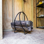 Wrought Iron Hoop Wood Holder Log Racks & Carriers