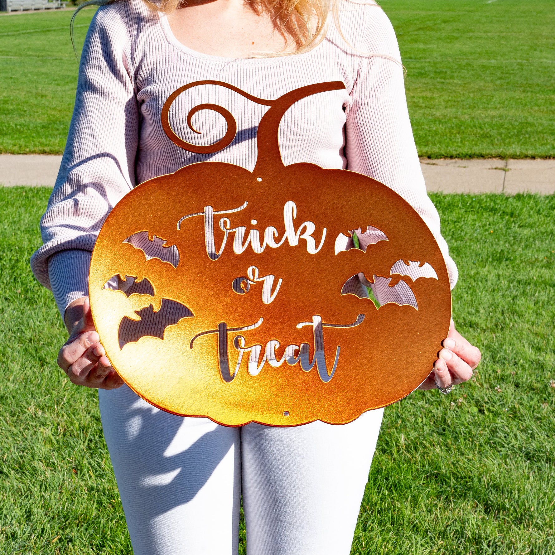 Trick or Treat Pumpkin Sign Seasonal & Holiday Decorations Halloween