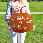 Trick or Treat Pumpkin Sign Seasonal & Holiday Decorations Halloween