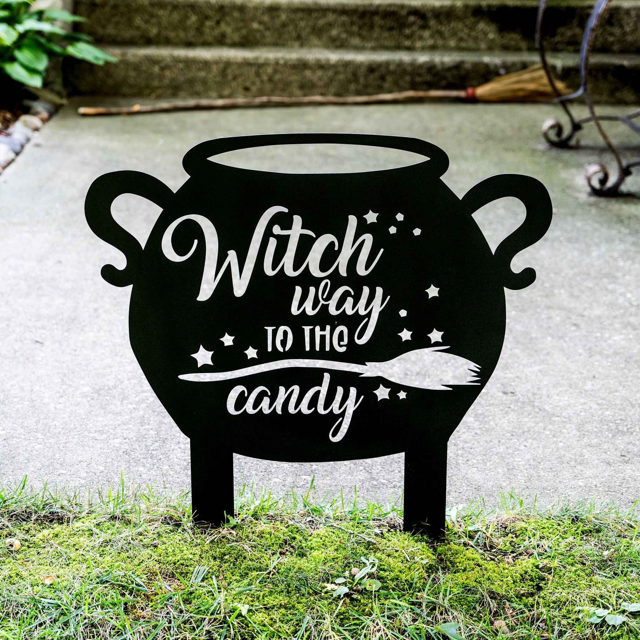 Halloween Witch Sign for Outdoor Signage Halloween
