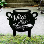 Halloween Witch Sign for Outdoor Signage Halloween