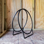 Wrought Iron Hoop Wood Holder Log Racks & Carriers