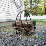 Wrought Iron Hoop Wood Holder Log Racks & Carriers