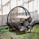 Wrought Iron Hoop Wood Holder Log Racks & Carriers