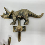 Antique Brass Dinosaur Wall Hooks Storage Hooks & Racks Hook