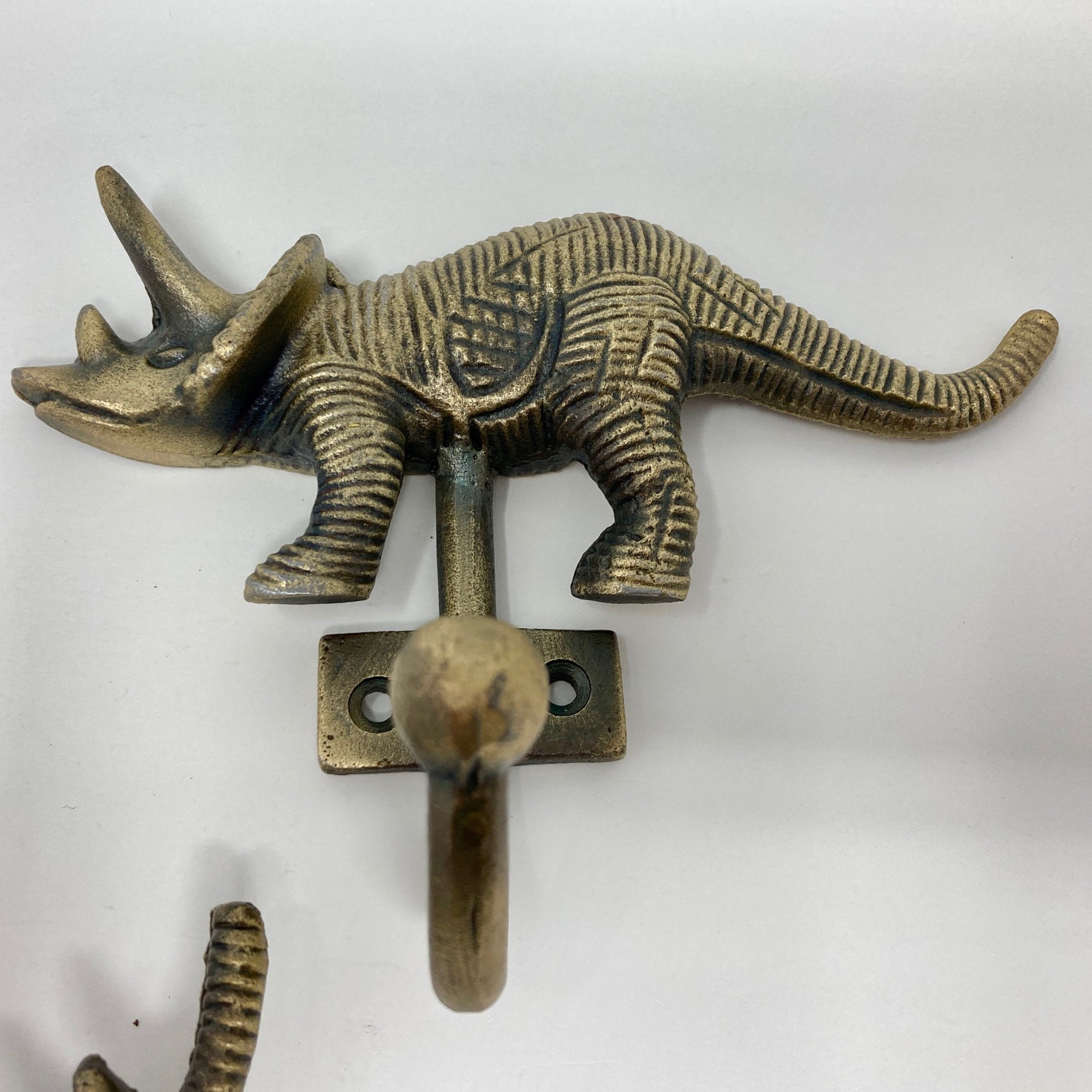 Antique Brass Dinosaur Wall Hooks Storage Hooks & Racks Hook