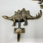 Antique Brass Dinosaur Wall Hooks Storage Hooks & Racks Hook