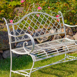 "Stephania" Victorian Style Iron Garden Bench Sculptures & Statues Furniture