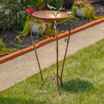 Antique Copper Birdbath