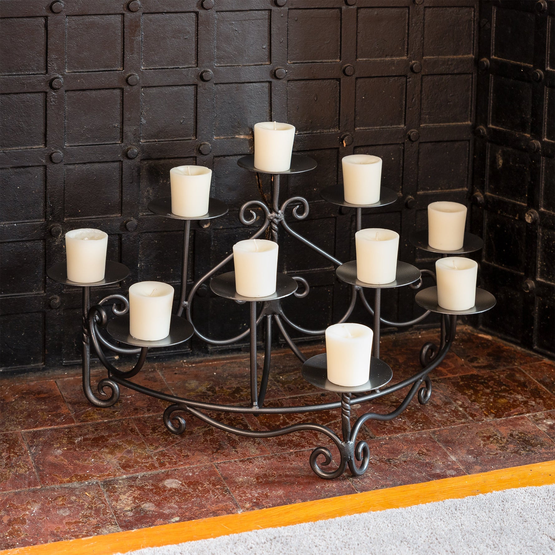 Scrolled Candelabra Candle Holders Candles