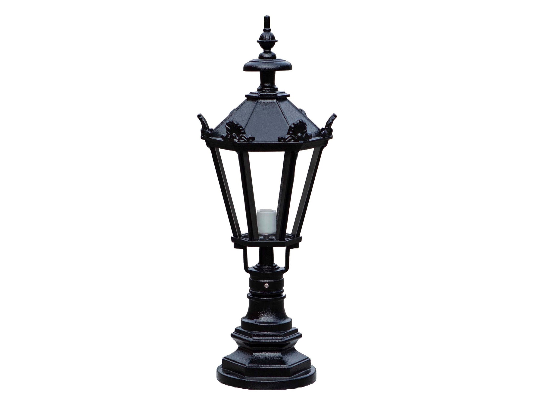 H 27 inch Cast Aluminum Pillar Post Light Lighting