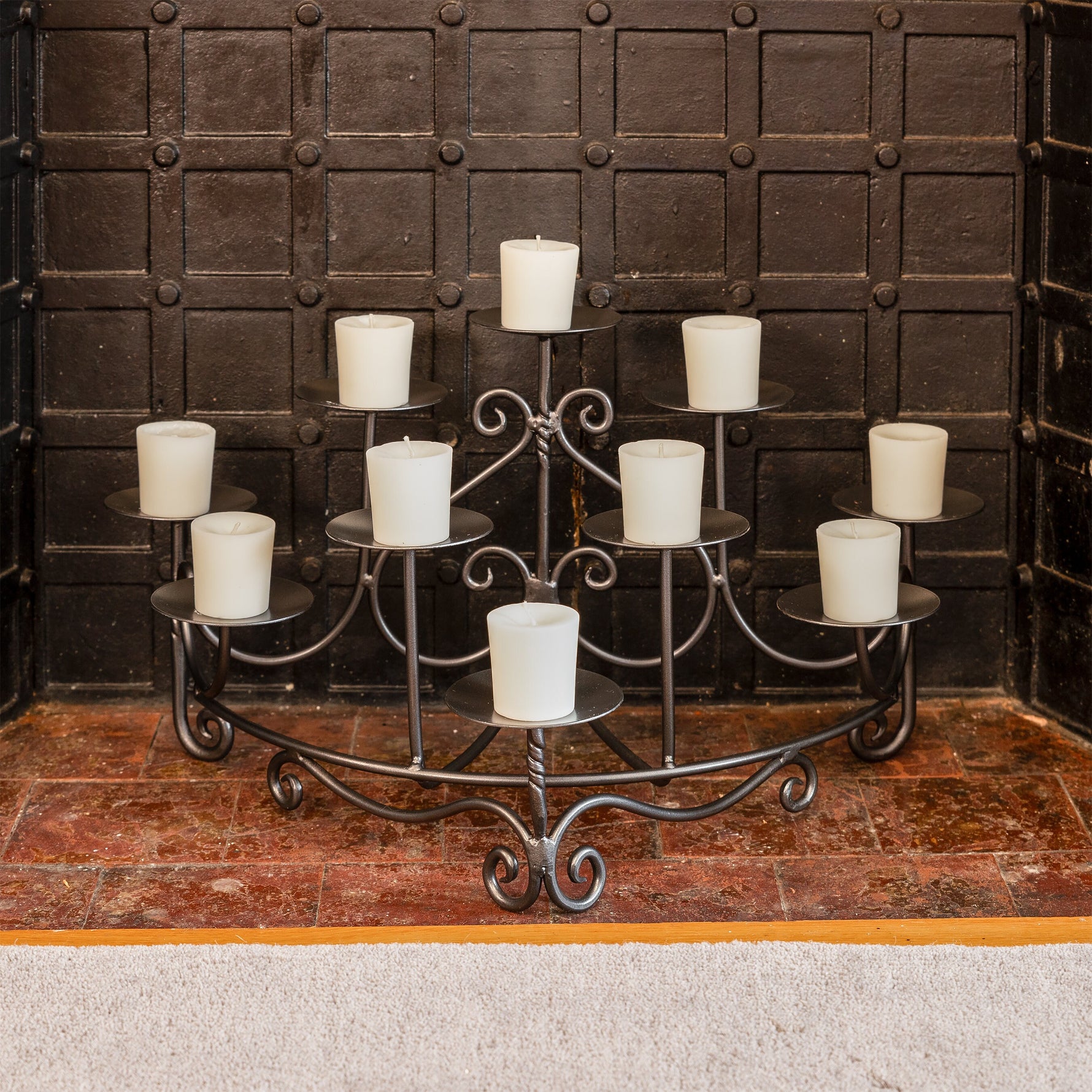 Scrolled Candelabra Candle Holders Candles