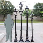 H 80 inch Cast Aluminum Post Light Table Legs
