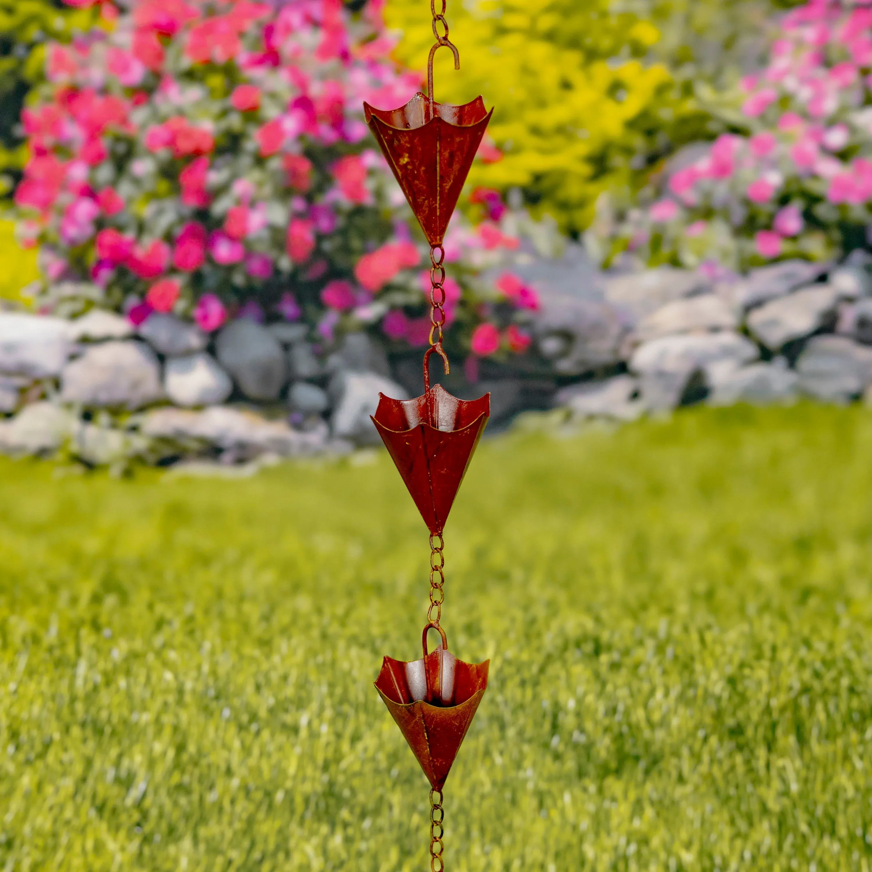 Umbrella Rain Chain - Old West Iron