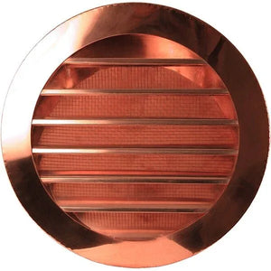 Copper Round Circle Louver Gable Wall Vent - Old West Iron