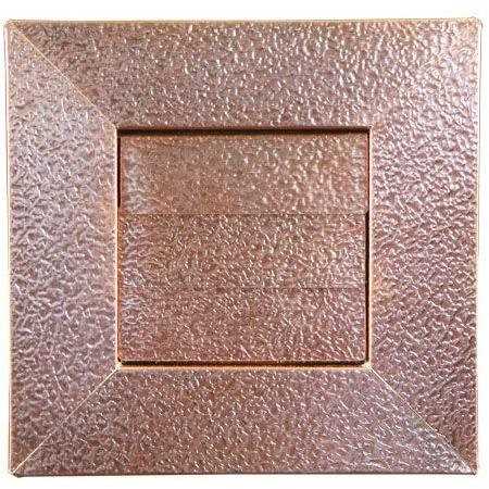 Hammered Copper Low Profile Louvered Dryer Vent - Exhaust Vent (4"-12") Vents & Flues Vent