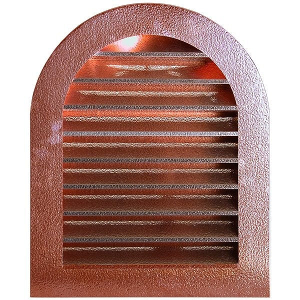 Hammered Copper Tombstone Louvered Gable Wall Vent Vents & Flues Home Accessary
