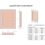Stainless Steel Louvered Gable End Vent Vents Home Accessary