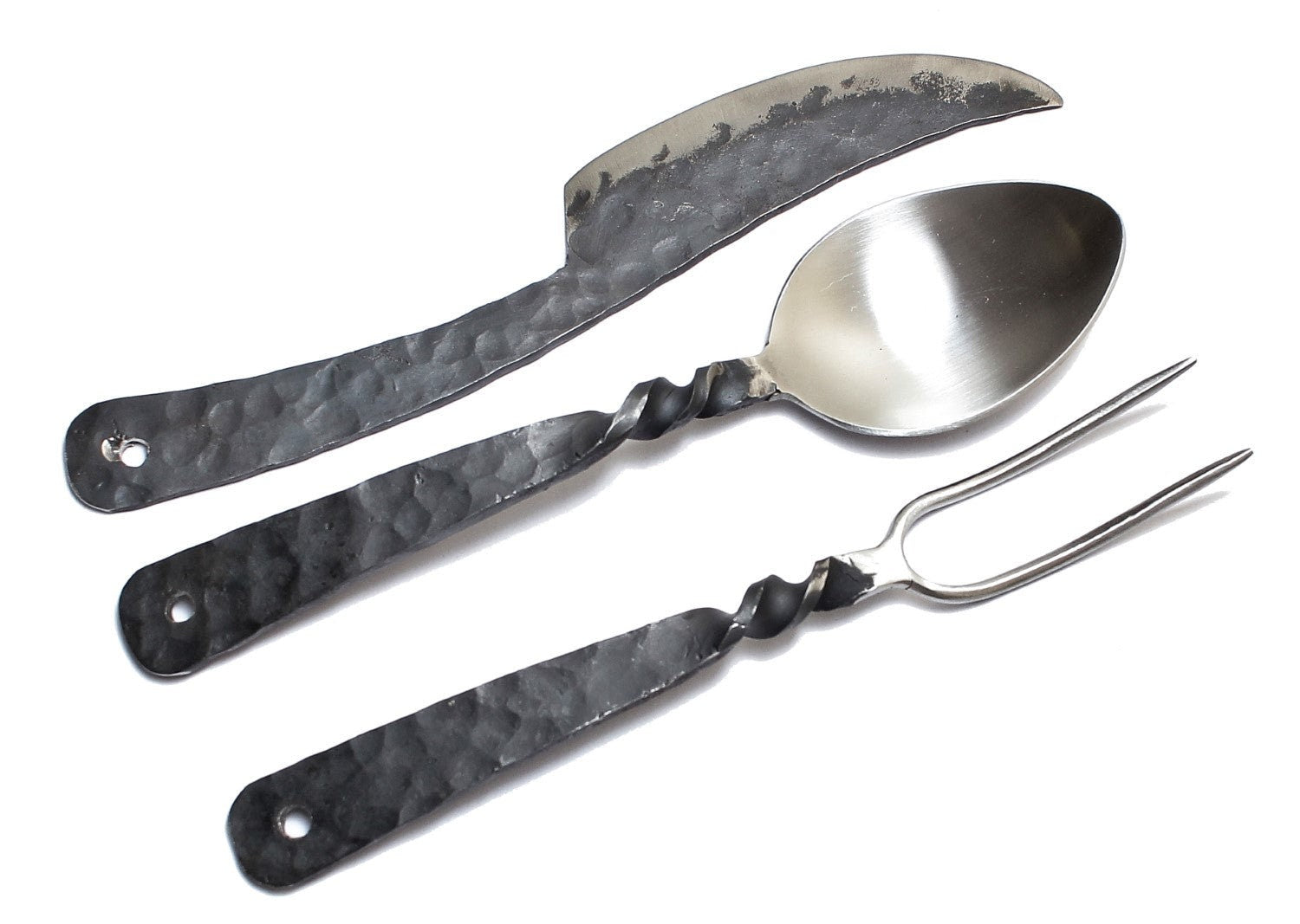 Hand Forged Medieval Cutlery Set Flatware Utensil