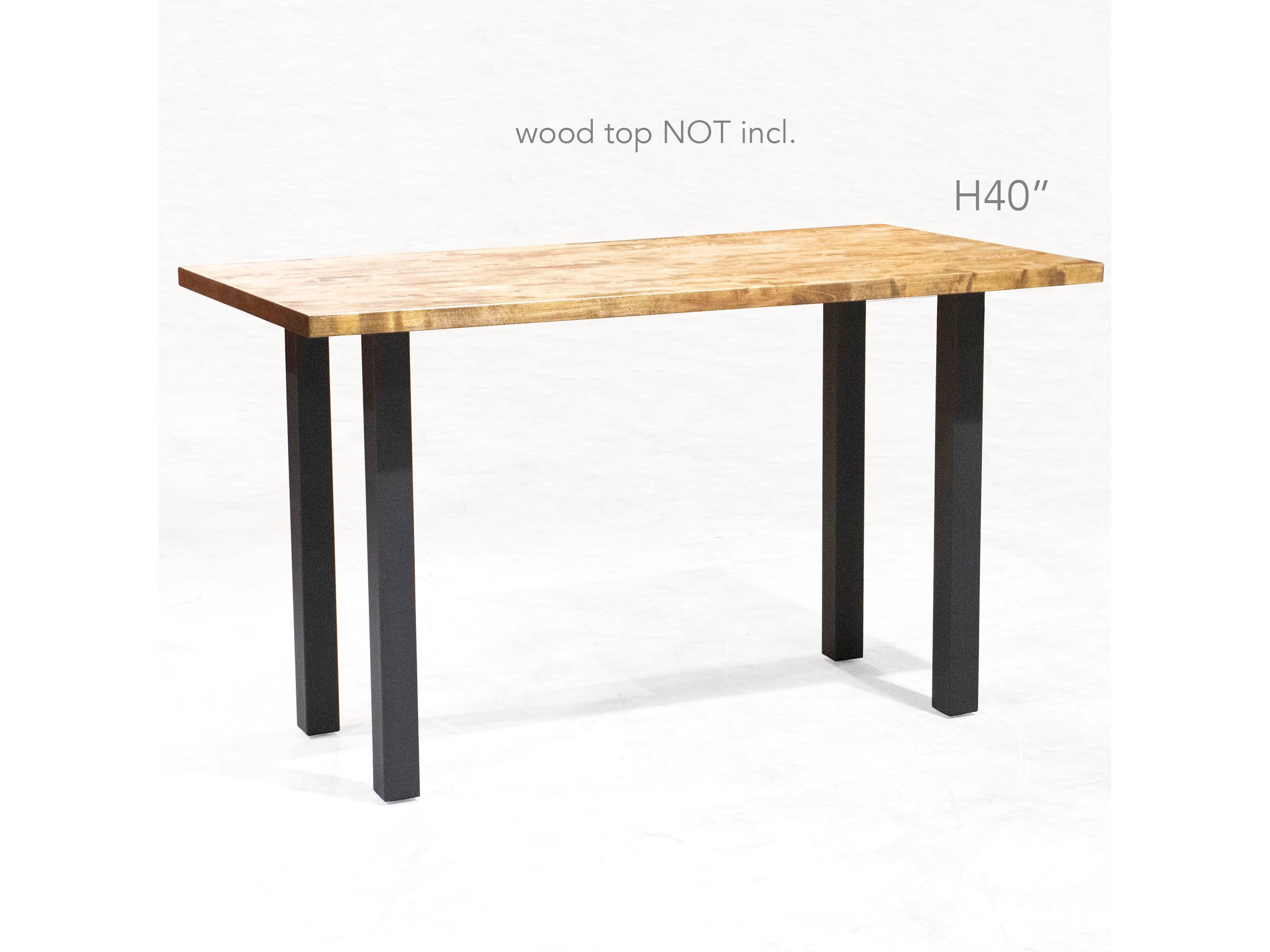 H 40 Inch, Bar Height Table Legs, Column Style, Set4 Table Legs