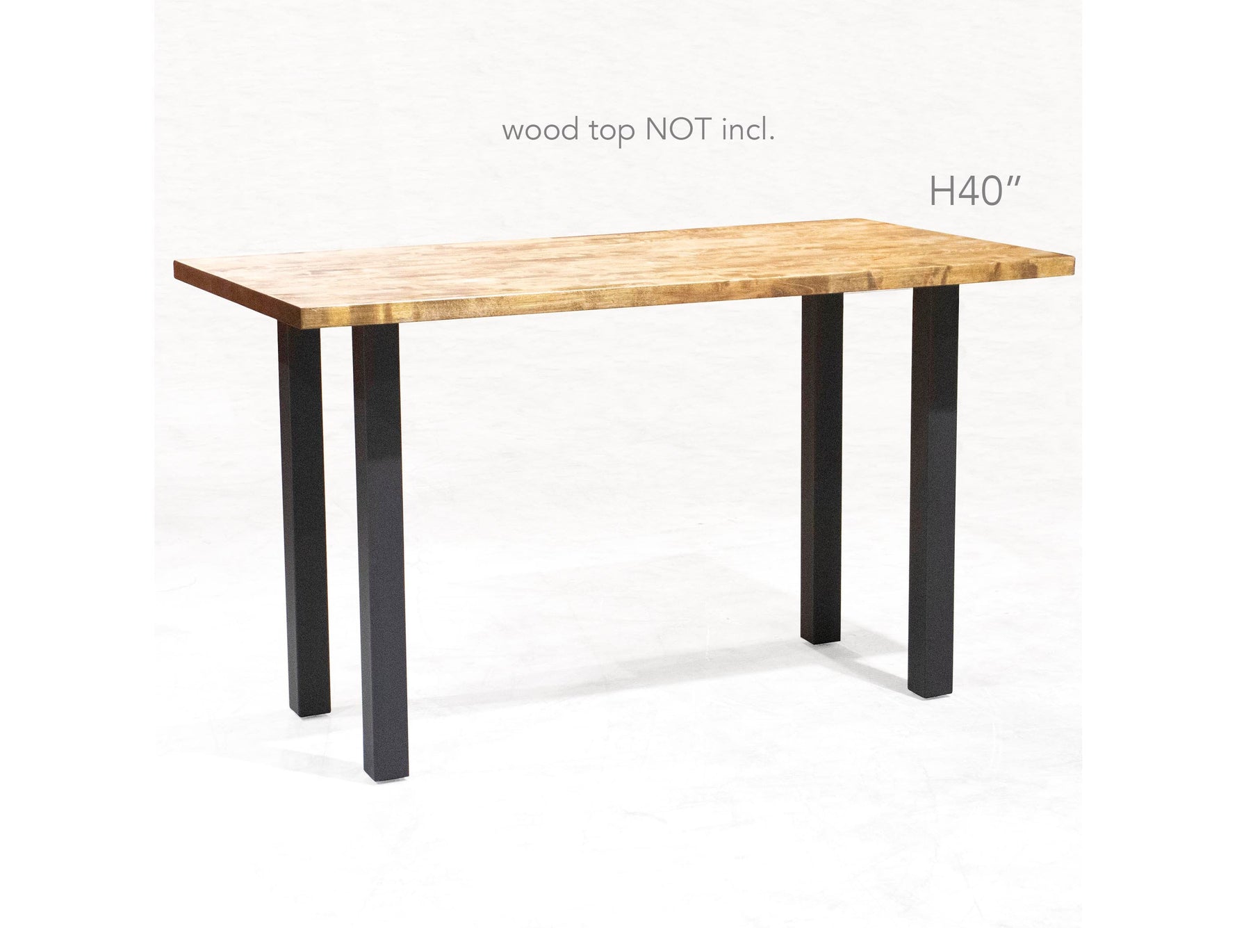 H 40 Inch, Bar Height Table Legs, Column Style, Set4 Table Legs