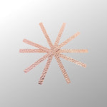 Hammered Copper Strips, 9"x.5" (5 Pack) Building Materials Copper Sheets