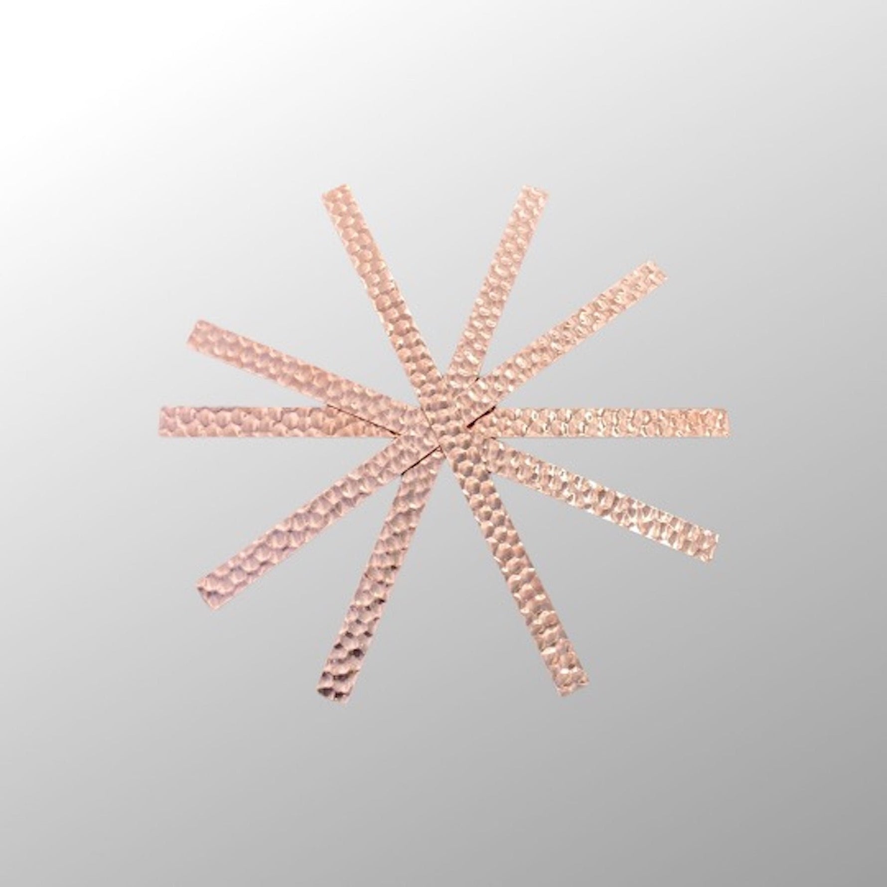 Hammered Copper Strips, 9
