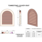 Copper Louvered Gable Wall Vent Vents Home Accessary