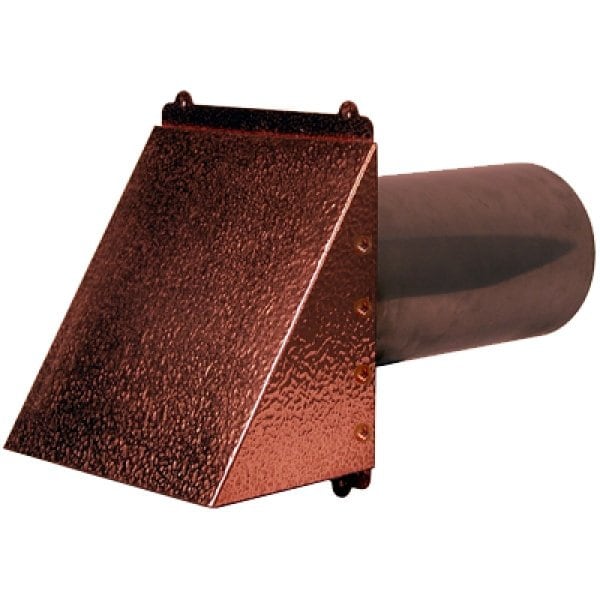 Hammered Copper Dryer Vent Exhaust Vent 4" - 12" Air Ducts Vent