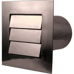 Stainless Steel Low Profile Louvered Dryer Vent - Exhaust Vent (4"-12") Vents Home Accessary