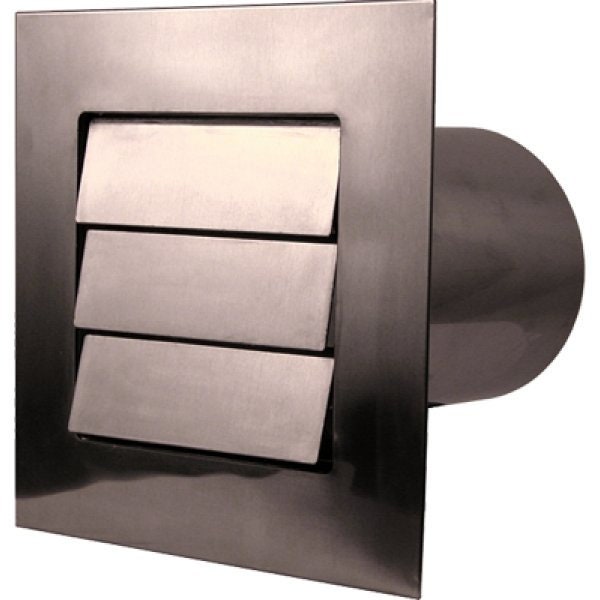 Stainless Steel Low Profile Louvered Dryer Vent - Exhaust Vent (4"-12") Vents Home Accessary