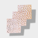 Hammered Copper 2"x2" Metal Tiles (3 Pack) Wall Paneling
