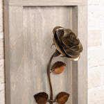 Framed Bronze Rose Decor Gift
