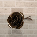 Hand-Forged Bronze Rose Decor Gift