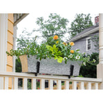 Vintage-style Flower Box Windowbox Railing Planter, Rectangular