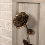 Framed Bronze Rose Decor Gift