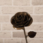 Hand-Forged Bronze Rose Decor Gift